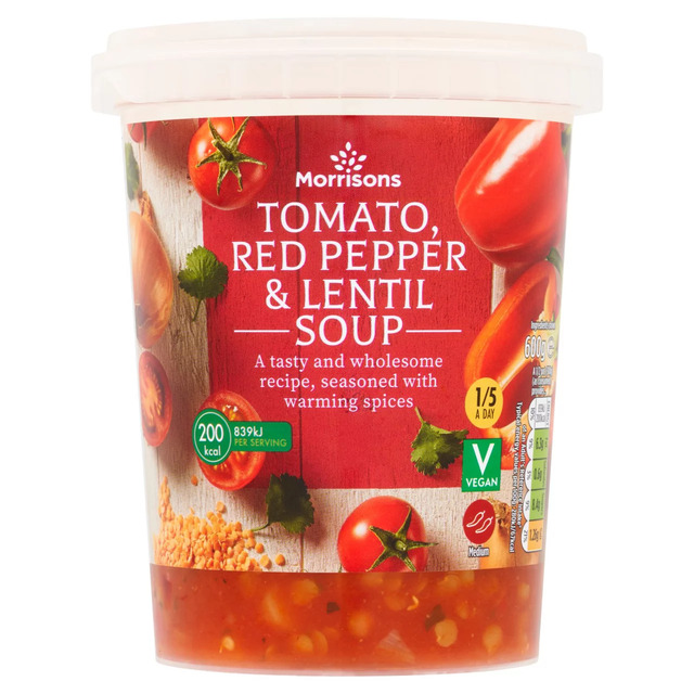 Morrisons Red Pepper and Lentil Soup