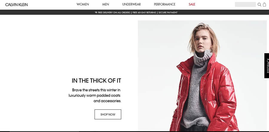 Calvin klein outlet online promo code