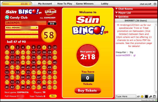 sun bingo free  code